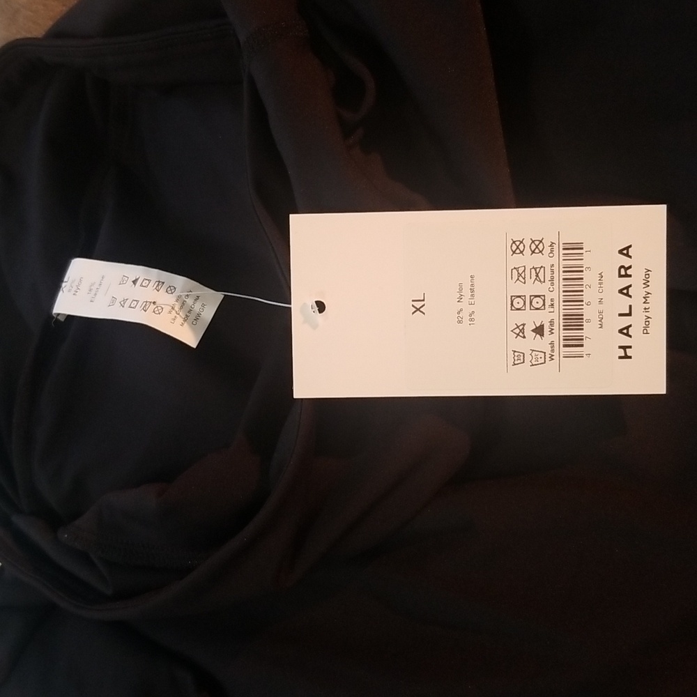 NWT Halara Ruched skort XL black - Picture 8 of 8